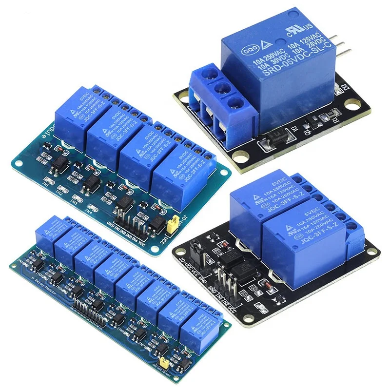  Модуль реле постоянного тока 5V1 2 4 8 16 каналов с оптроном низкоуровневая Расширительная плата триггера для arduino Raspberry