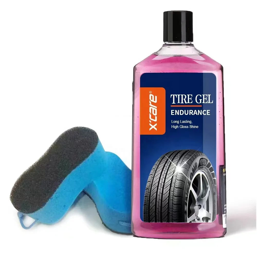 2024 Made in China Good Quality Car Care Product  Look Wet Tire  Gloss Gel 500ml