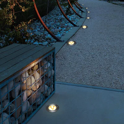 Underground Light Dimmable AC220V LED Buried Lights IP67 GU10 MR16 Decking Stairs Terrace Garden Path Spot Ground Lamp Outdoor