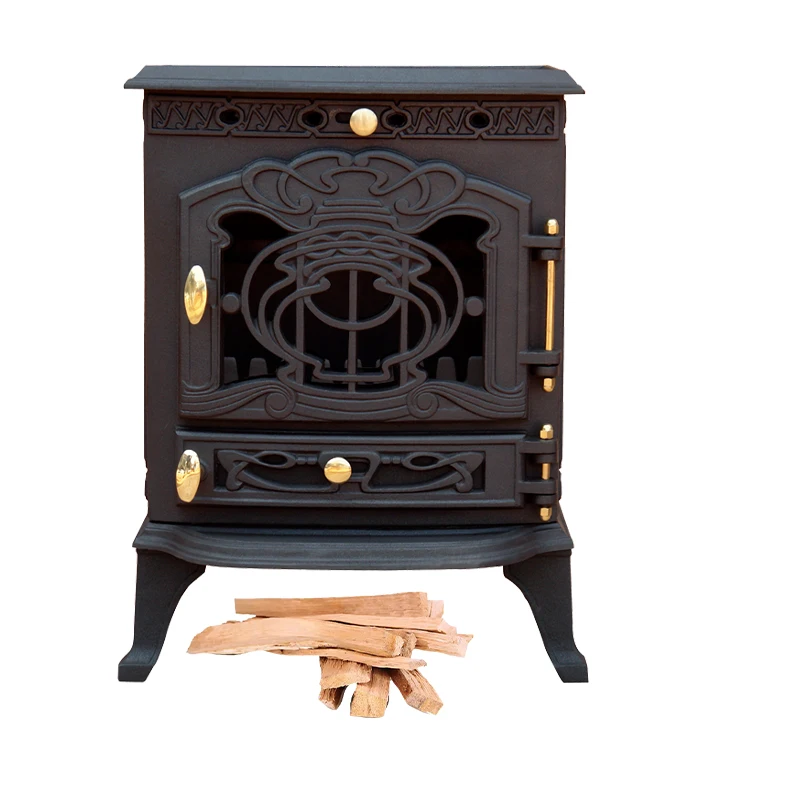 Solid Fuel Smoke Free Iron Cast Portable Indoor Modern Wood Burning Stove for sale