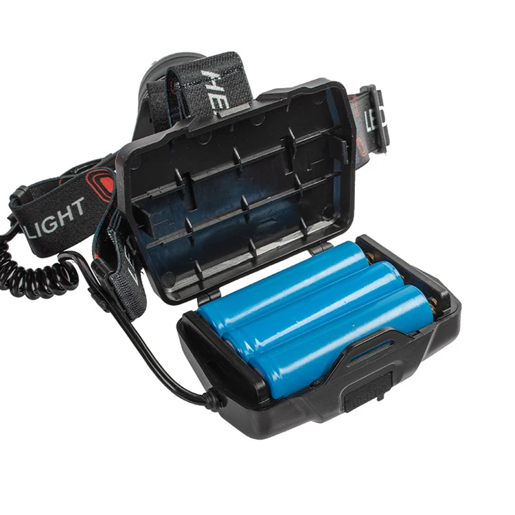 Фонарь налобный светодиодный водонепроницаемый с 5 режимами и зарядкой от USB