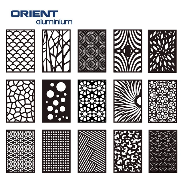 Outdoor Decorative Screens Panels Privacy Screens Garden Customized Aluminium Laser Cut Screen Exterior