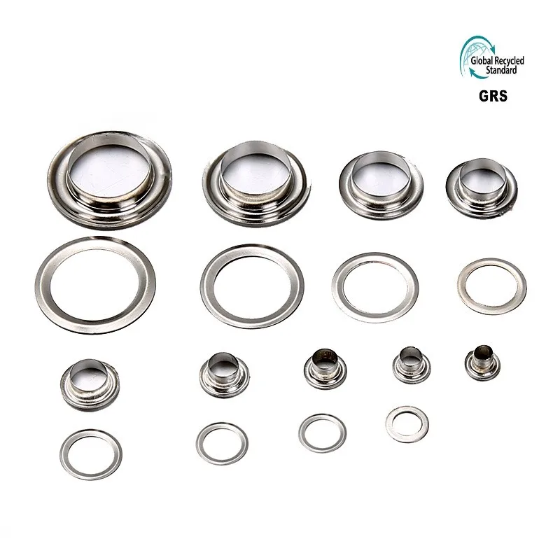 Custom Logo Round Mesh Brass Copper Metal Grommets Eyelets Ring For Garment Clothing And Shoes