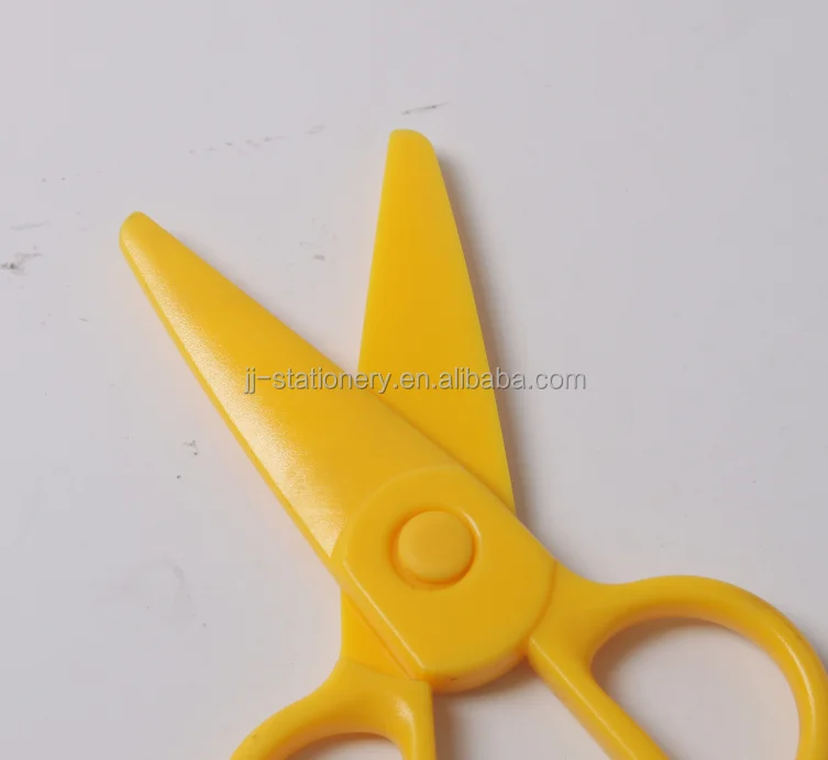 Plastic Safety Kids Paper Cutting Scissors for School Children Cutting Tools Paper Craft Supplies