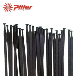 10pcs Pillar Spoke For MAVIC CR AK EQ Wheelset Spoke Road Bike Straight Flat Spokes With Spoke Cap Bicycle Spoke Black Color