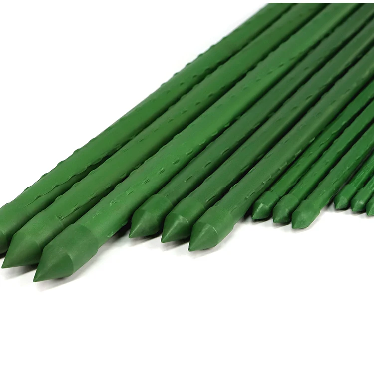 Best Selling Items Steel Core Plastic PE Coated Stakes Garden Plant Support Pole