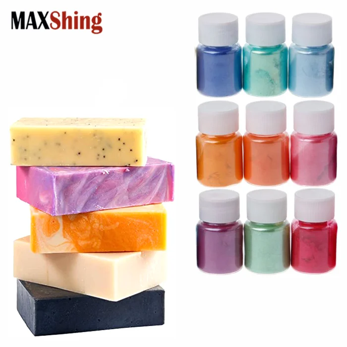 Maxshing, Нетоксичная смола, цветной слюдяной порошок, пигмент для мыла, смола для ногтей, крафт-арт