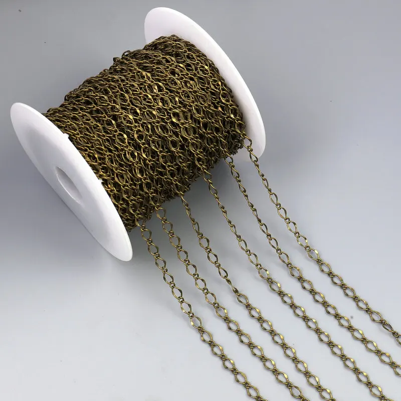 Hot Sale Antique Bronze Bulk Tail Chain Wholesale Jewelry Handmade Accessories Chain Jewelry Making