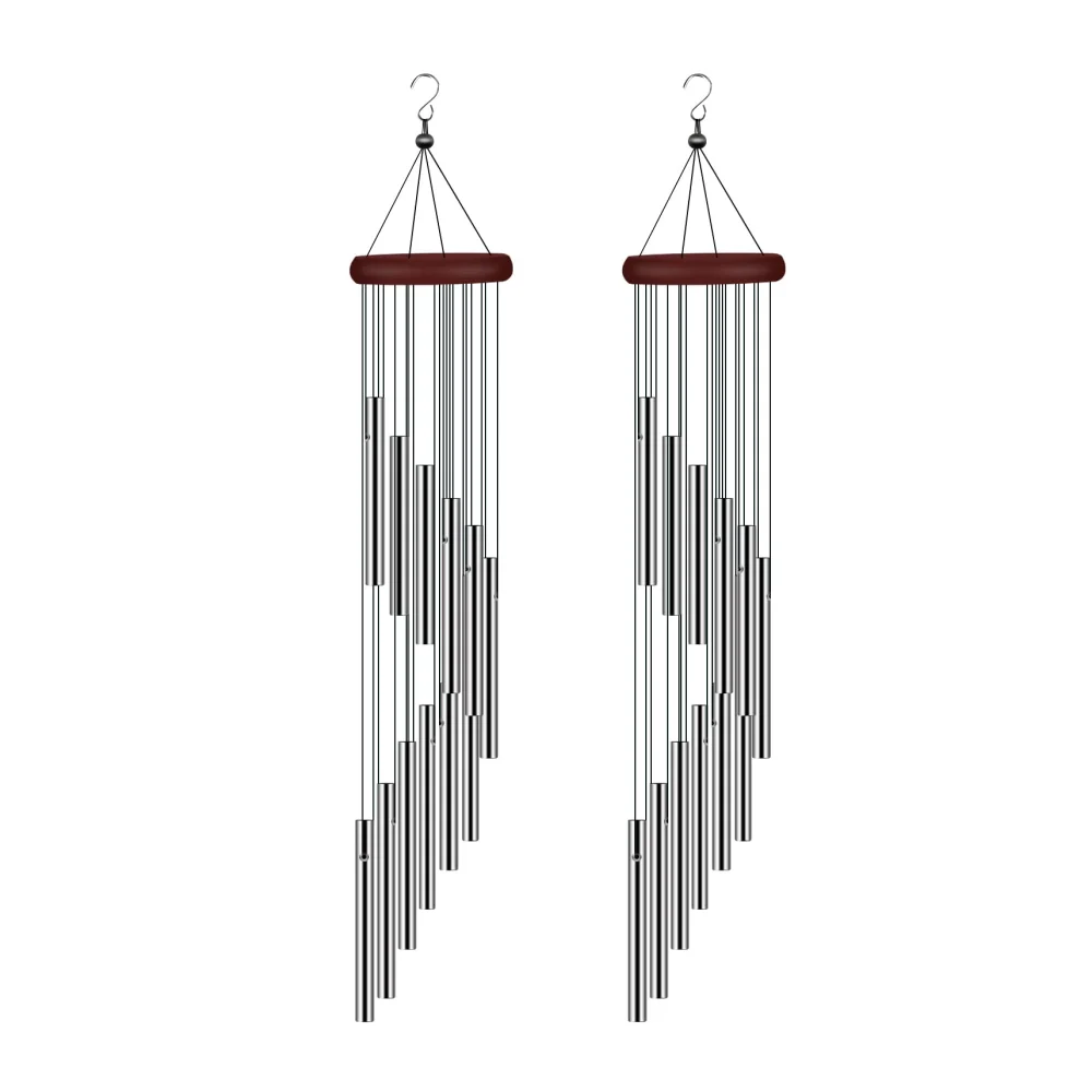 Buy Silver Vertical Bells In Bulk Garden Estate Decoration Souvenir Collection Gift For Mother Wind Chimes