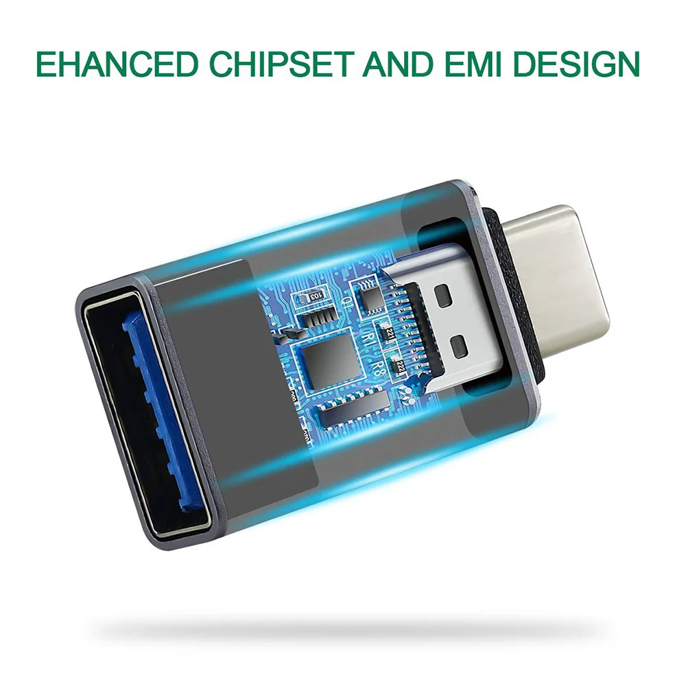 USB C to USB Adapter Female Adapter Aluminum Thunderbol 3 to USB 3.0 for Macbook Pro Air 2019/2018, Dell XPS Pixel 3,dell XPS