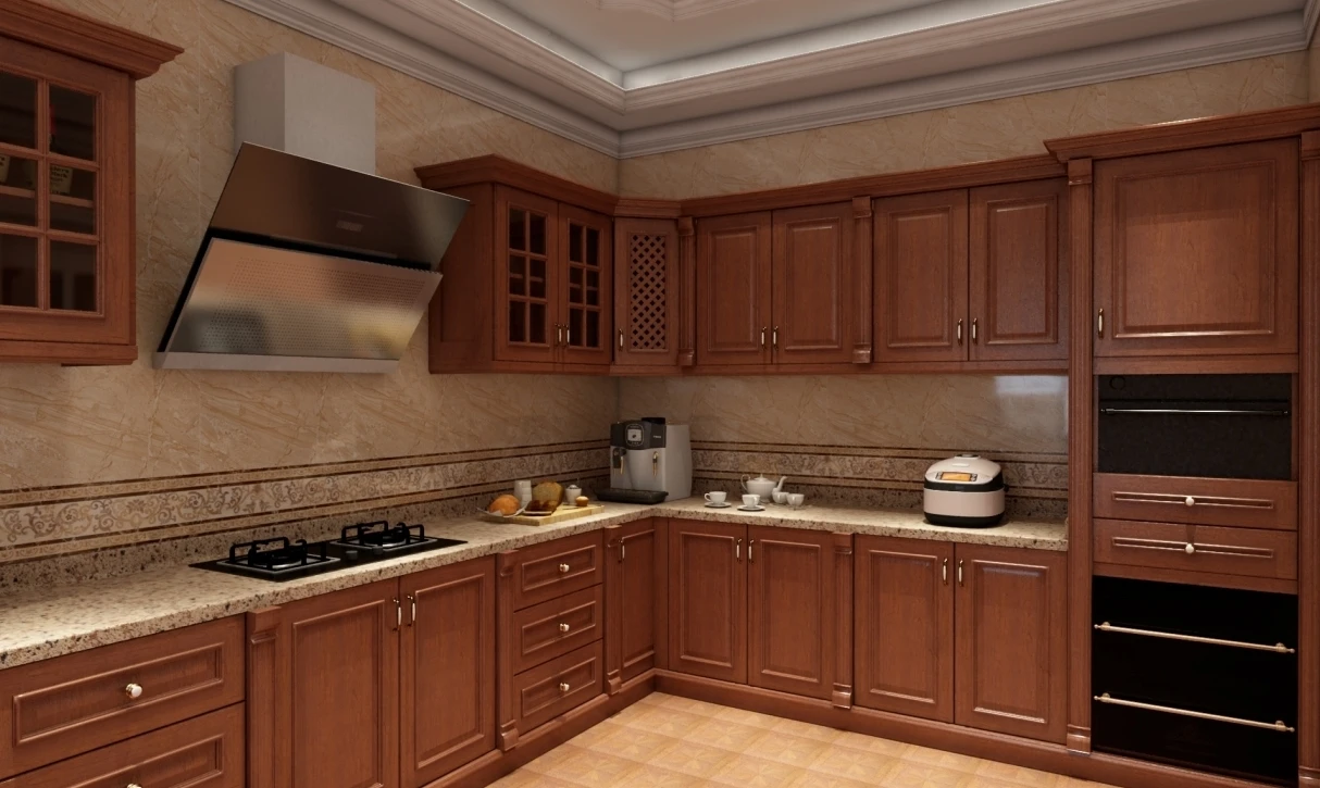 Hot Selling Modern Designs Modular Kitchen Cabinet Solid Wood Lacquer Kitchen Furniture