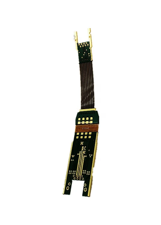 Fpc Manufacturer Online Data Board Fpc 50pin Cable For Dvd Green Silver Copper Layer Chip Surface Solder