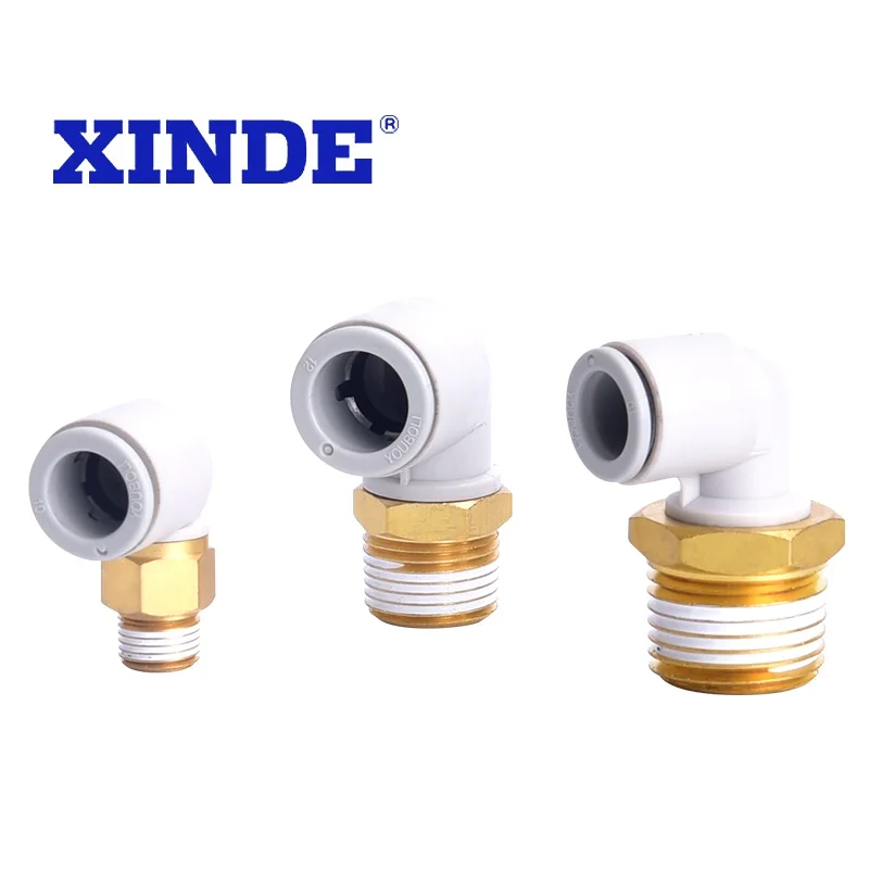KQ2L Series SMC Metal Male Elbow pneumatic pipe fittings connector