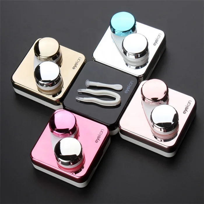 Lovely Travel Reflective Cover Contact lens case with mirror color contact lenses case