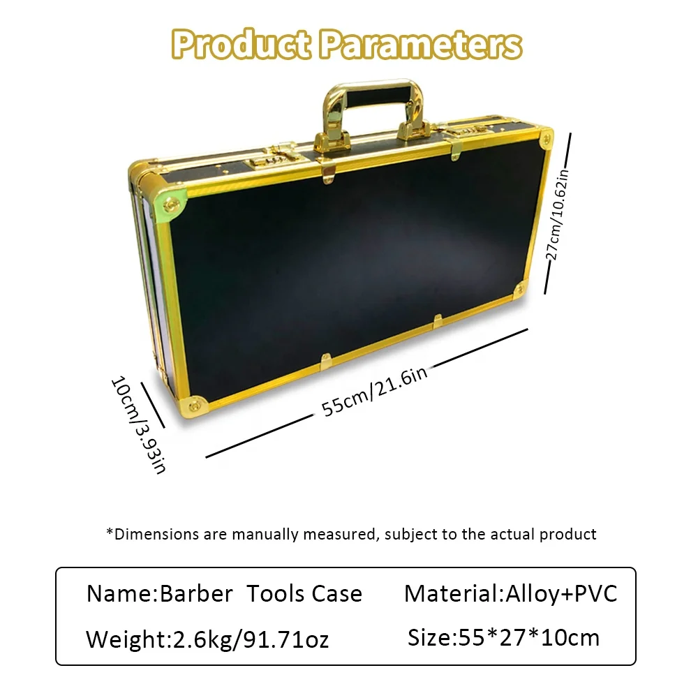 High Quality Custom Barber Hairdressing Tools Case Set With Password Aluminum Organizer Box Durable Suitcase Holder For Stylist
