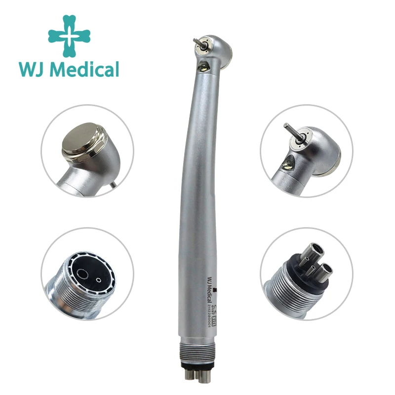 Dental Equipments 2/4 Holes Standard/Super Torque Head Air Turbine Self-Power LED E-type Deantal High Speed Handpiece