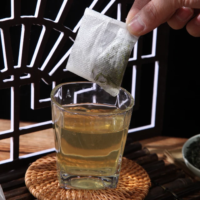 Factory Hot Sale Biodegradable Non-woven Fiber Reflexed Teabags Folding Corn Fiber Tea Bag 7*9cm Tea Filter Bag