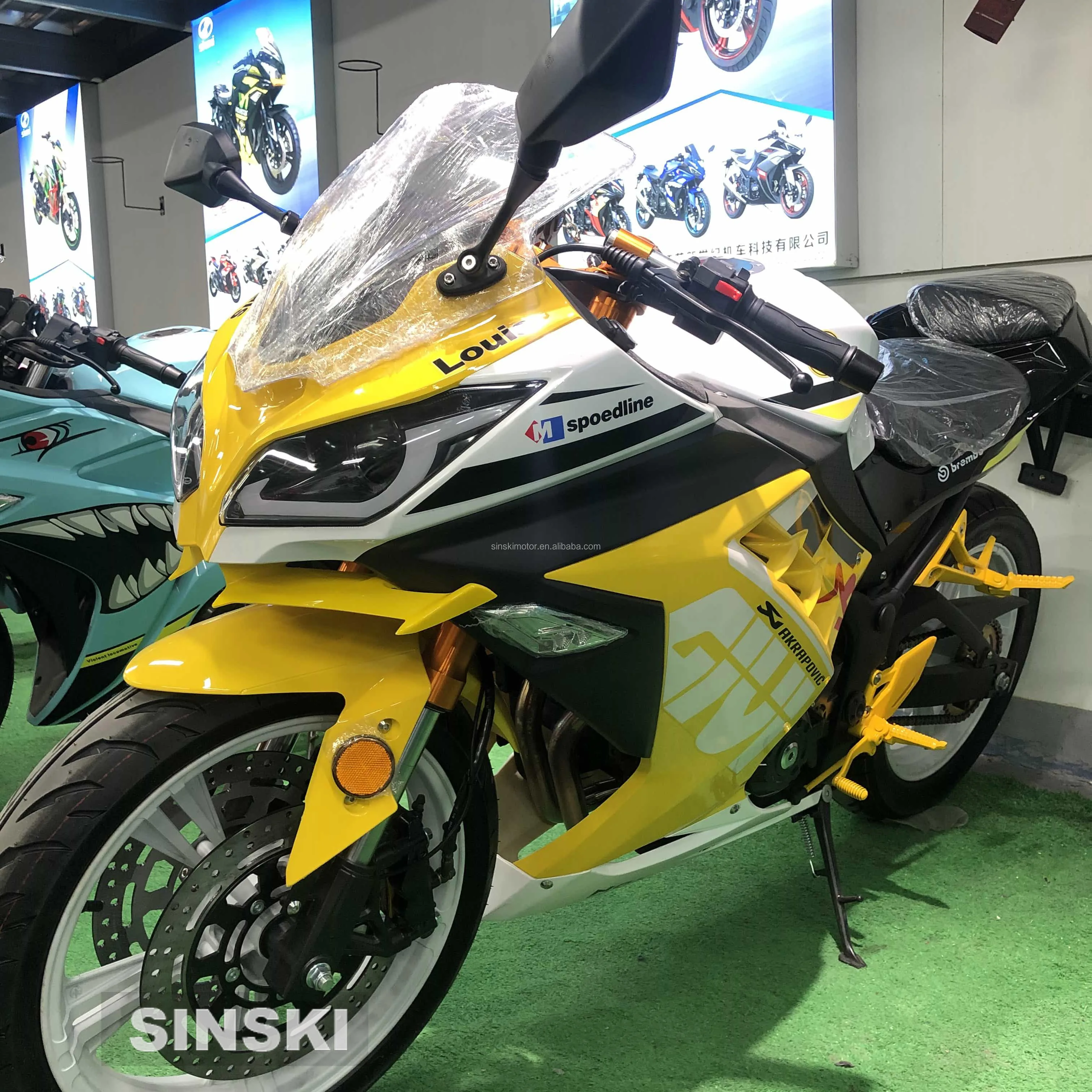 NCh-motocicleta electrica de carreras 2700W velocidad maxima de 100 km/h y rango maximo de 90km bateria de litio de 72v