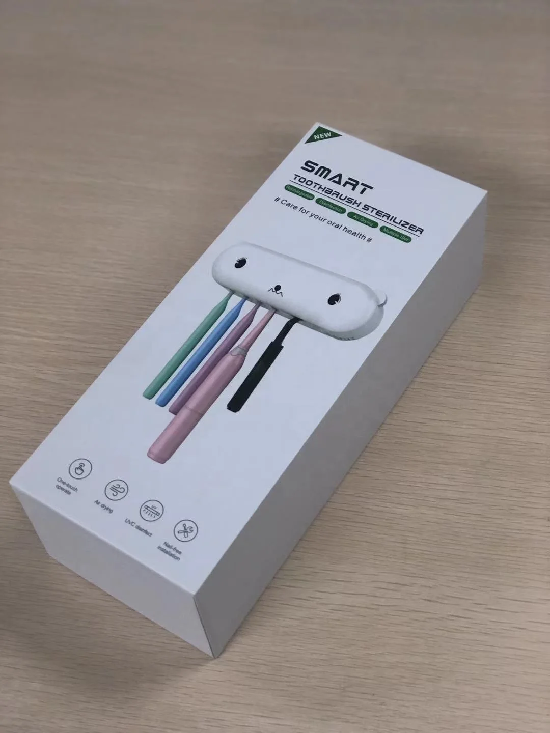 2022 Multifunction Portable UV Toothbrush Sterilizer Disinfection Box Tooth Brush Holder for Kids