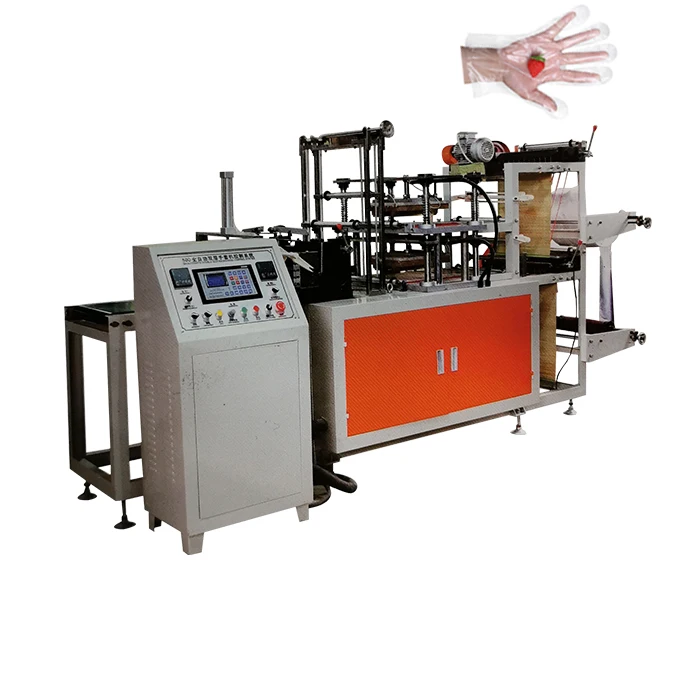 Высокоскоростная двухслойная машина для резки одноразовых ПЭ перчаток