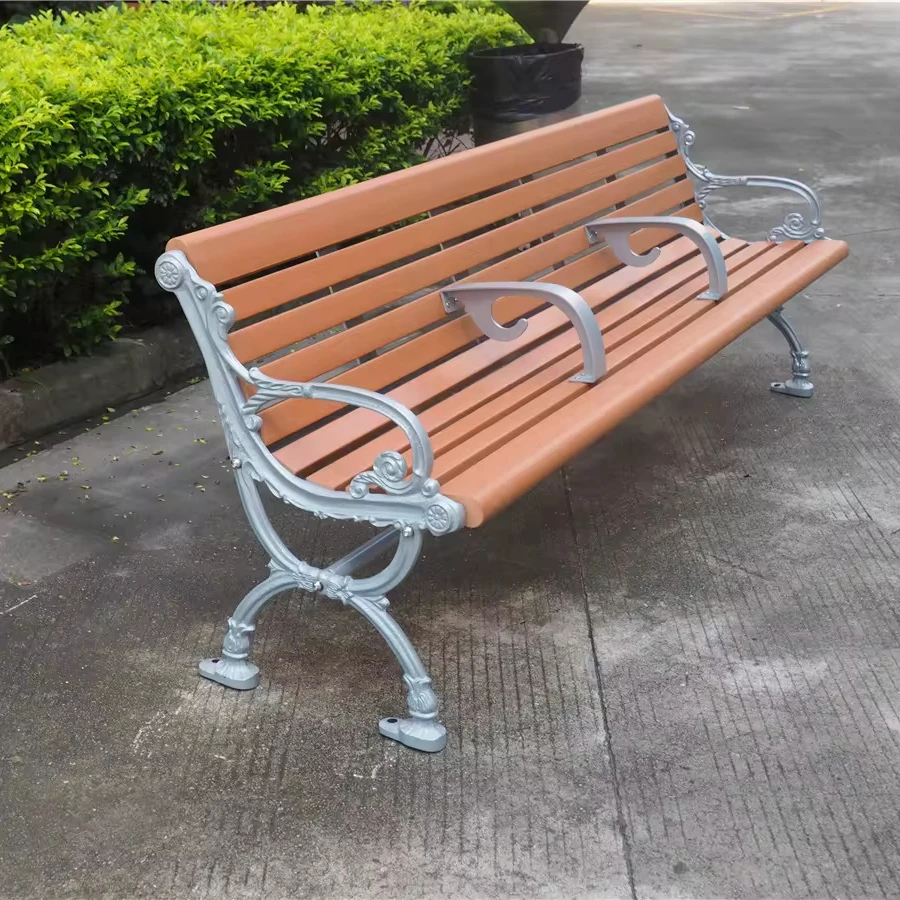 Алюминиевый/Железный уличный садовый стол и стулья, Набор садовых скамей, Современный Простой Досуг двор, уличная скамья, садовая мебель