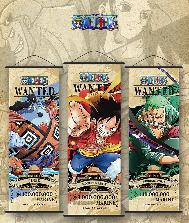 100 designs One Pieces Anime Chainsaw man Genshin Demon Slayer 3D Poster Printing Hanging pictures wall scrolls for fans gift