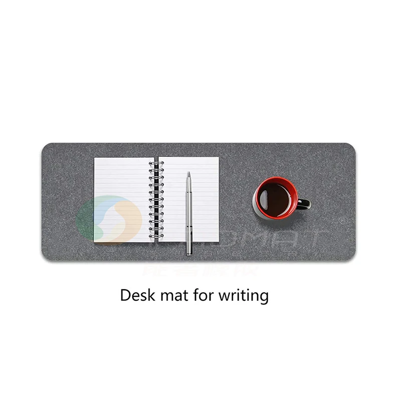 Hot Selling Felts Surface Desk Mat Non-slip Rubber Writing Mat for Mouse