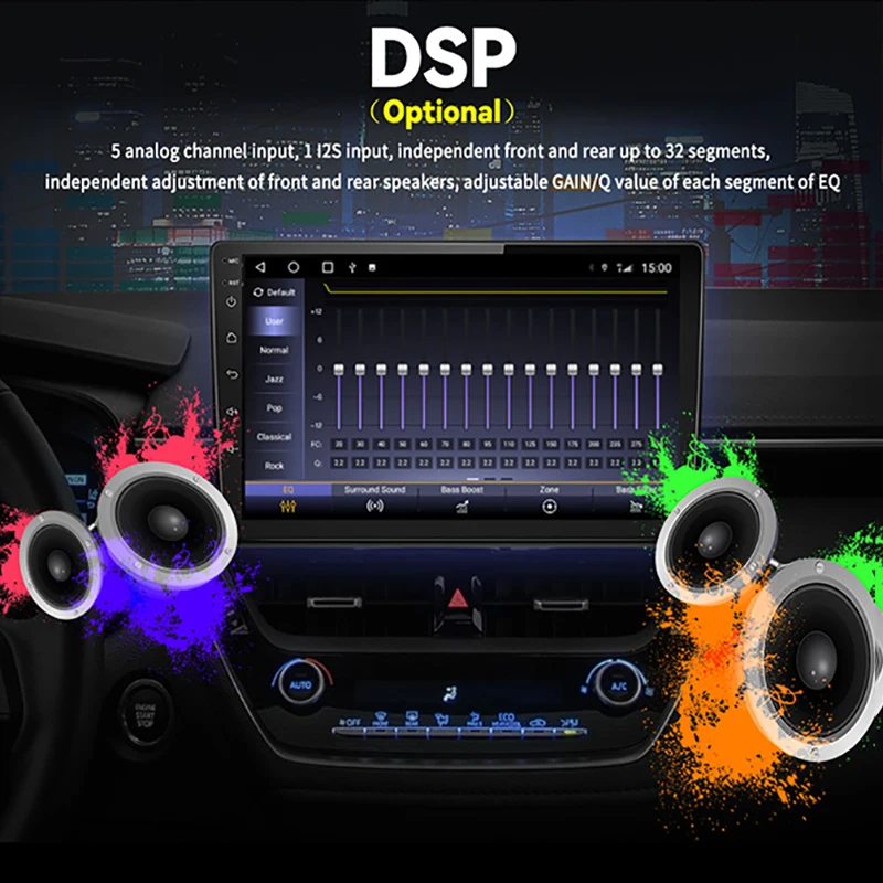 9 inch Screen Universal Autoradio Single Din Android Car Stereo Navigation 1 Din 2 Din DSP Carplay 4G Car Radio Video