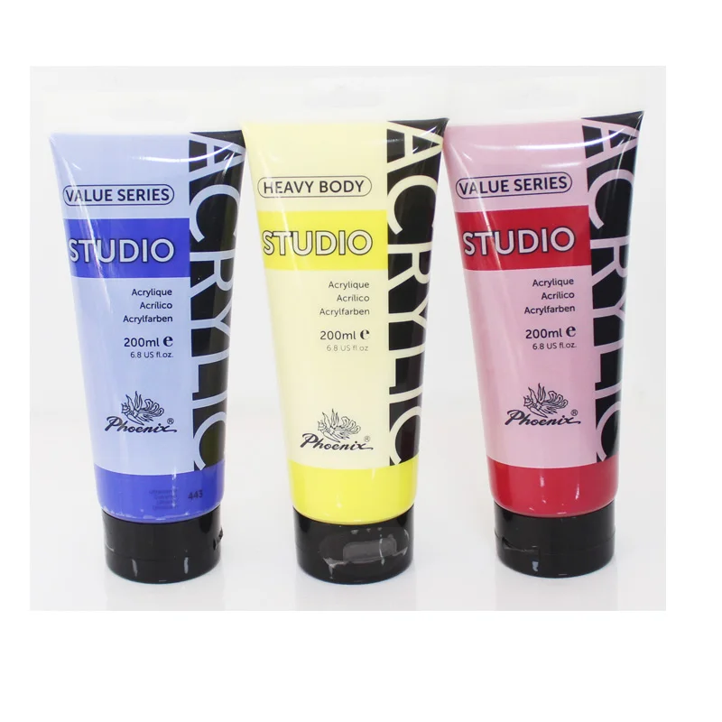 Non Toxic & Vibrant Colors Rich Pigments Non Fading Acrylic Paint Set For Artist Canvas Painting acrylic paint