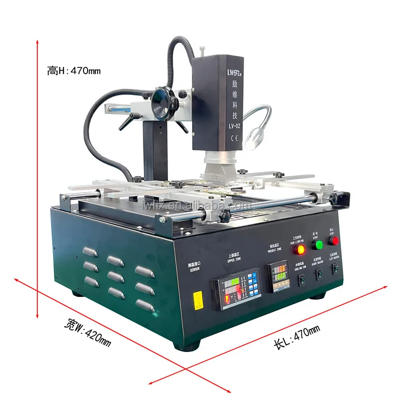 temperature control bga rework station heat gun for mobile repair ps2 ps3 ps4 motherboard refurbishing