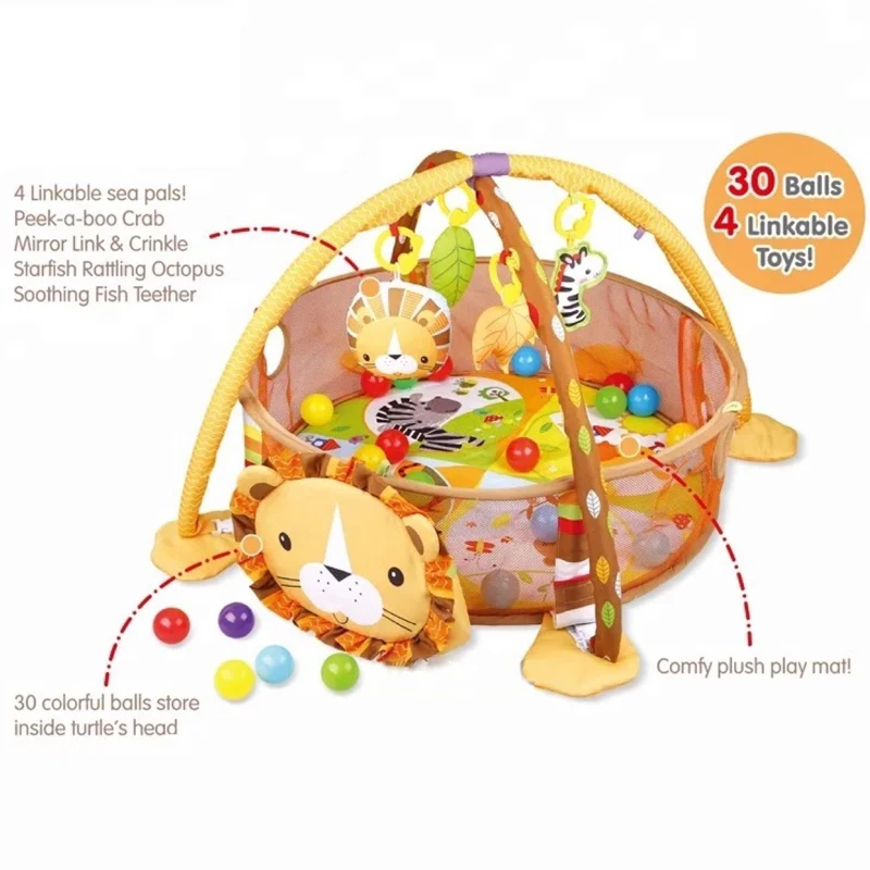 Zhorya Kids Toys Hobbies Mat Animal Fitness Blanket Game Toys Baby Play Mat Infant Activity Gym