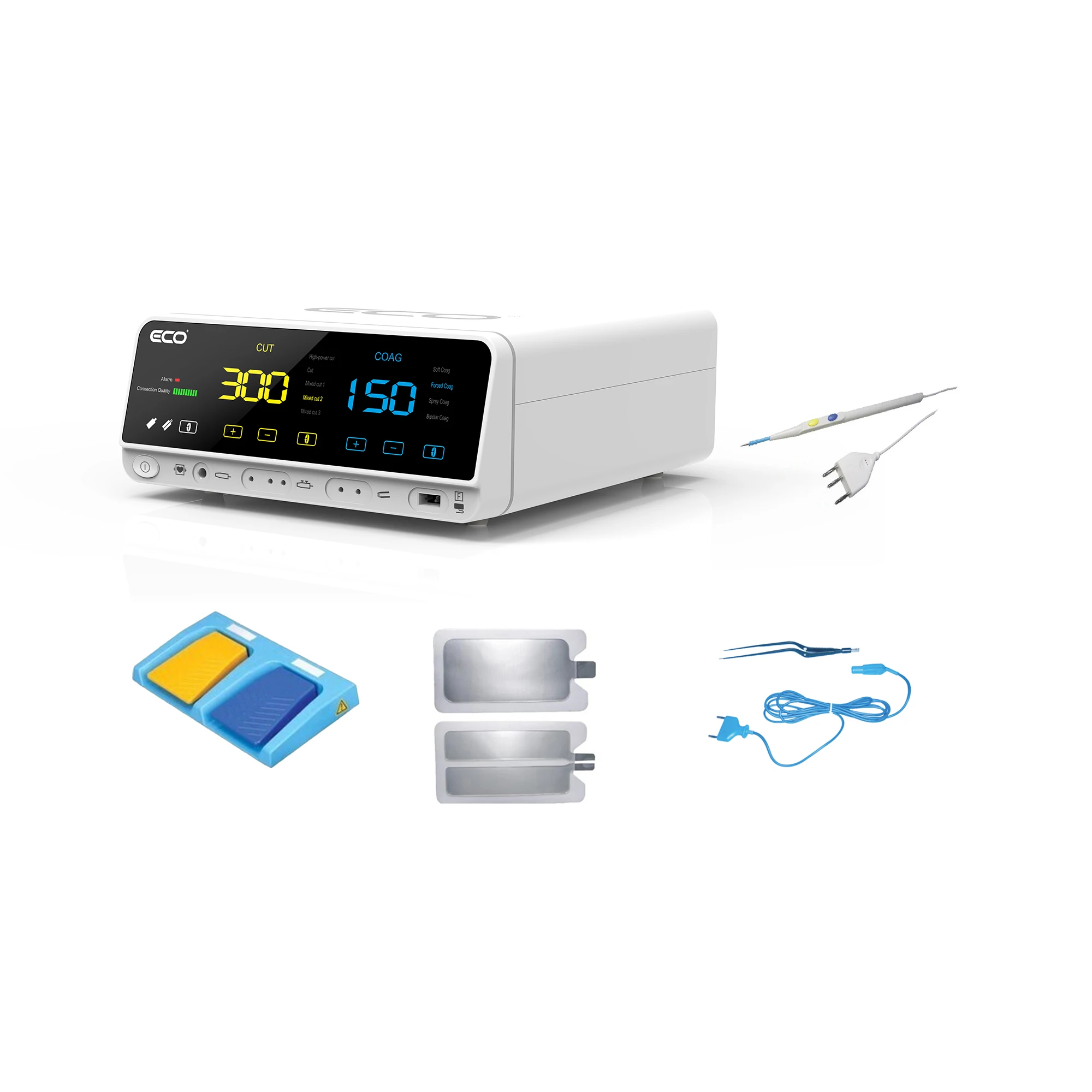 Diathermy monopoalr bipoalr 300w cauterization machine cut coagulation electrosurgical generator