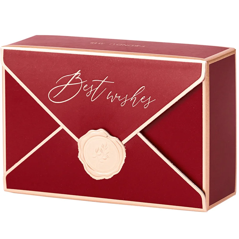 Custom Luxury European Creative Candy Envelope Gift Box Wedding Party Favors Chocolate Paper Gift Packing Cardboard Box