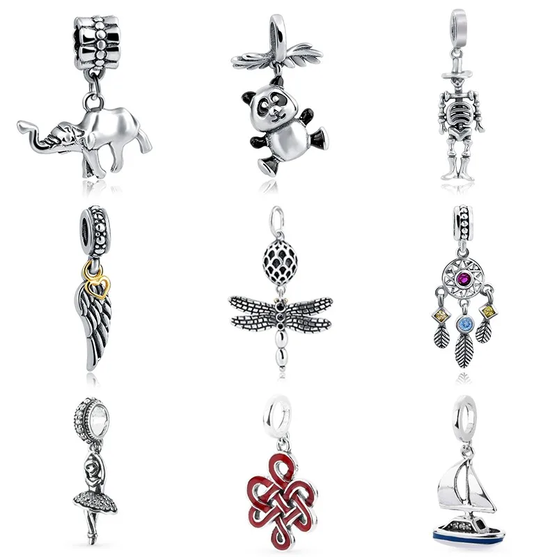 
cheap wholesale 925 sterling silver cubic zircon pave european custom charms bead for bracelet making 