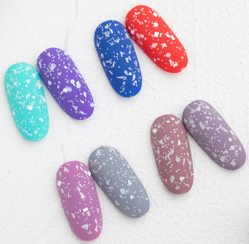 Free Samples Egg Shell Matte Top Coat UV LED Nail Gel