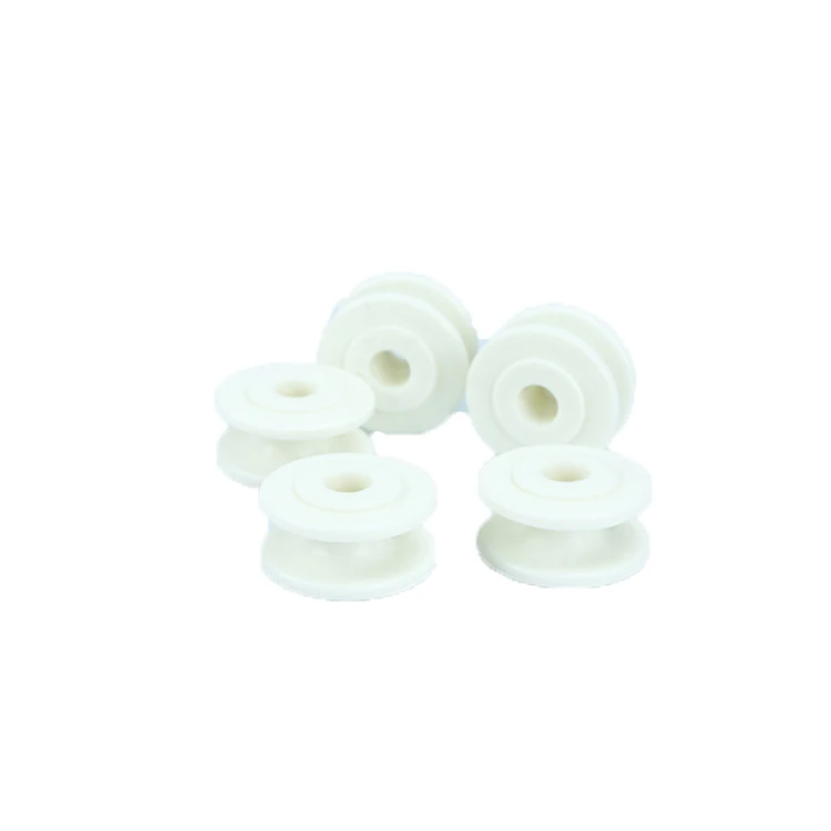 Nylon plastic wheel U-shaped channel wheel guide wheel MC nylon small pulley high strength oil pulley