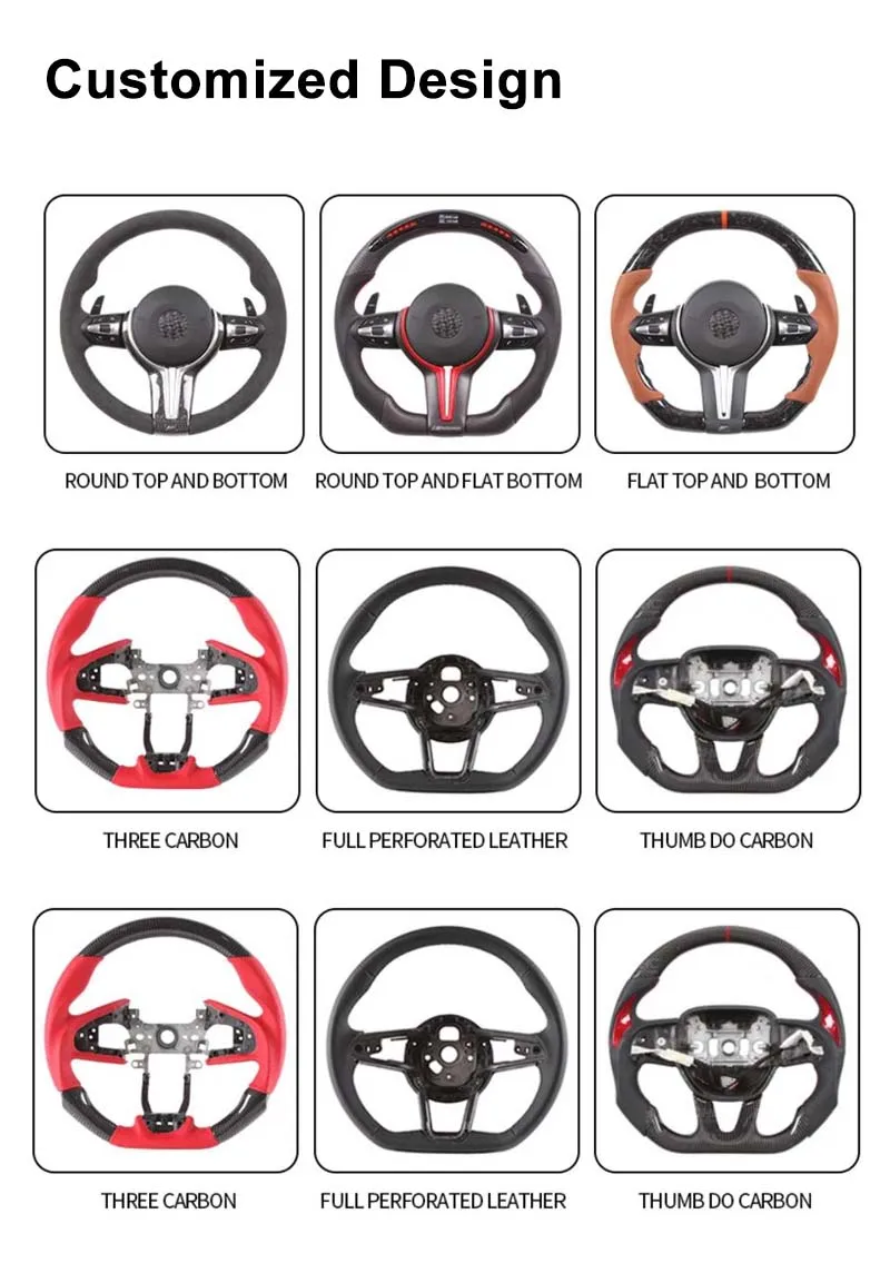 Custom Carbon Fiber Steering Wheel for Mercedes Benz AMG GT G C S Class W211 W222 W221 W204 W222 W205 W212 S63 C300 CLA GLE GLC