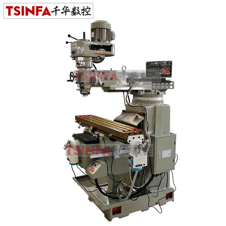 4H 4V X6325 vertical horizontal Turret Milling Machine for sale Universal Milling machine best price with DRO Shandong factory