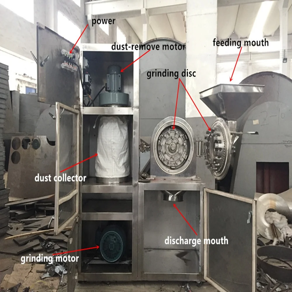 
Automatic grinding machine cumin crusher mill garlic powder pulverizer 