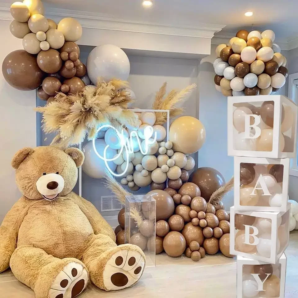 Balloon Box Baby Shower Party Set Gender Reveal Boys Girls Love Baby Shower Boxes Paper Letter Box Custom Letter