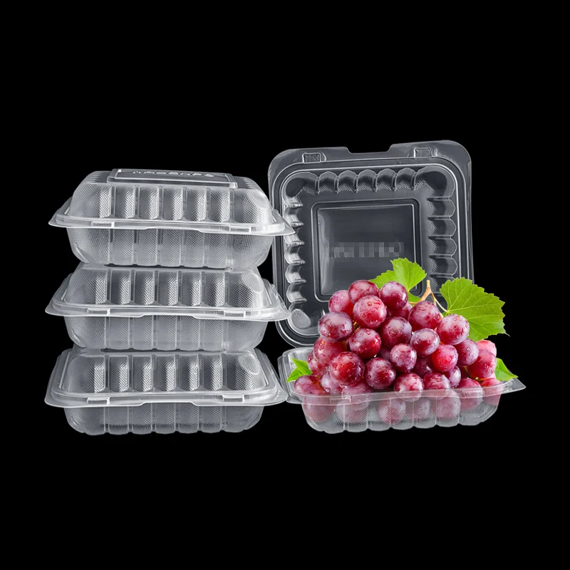 Design Food Grade Takeaway Freezer Plastic Rotisserie Chicken Box With PP Lid