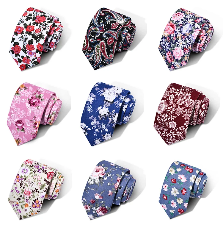 6 CM Width Quality Neck Tie Corbatas De Seda Italiana Neckties Floral Ties Men