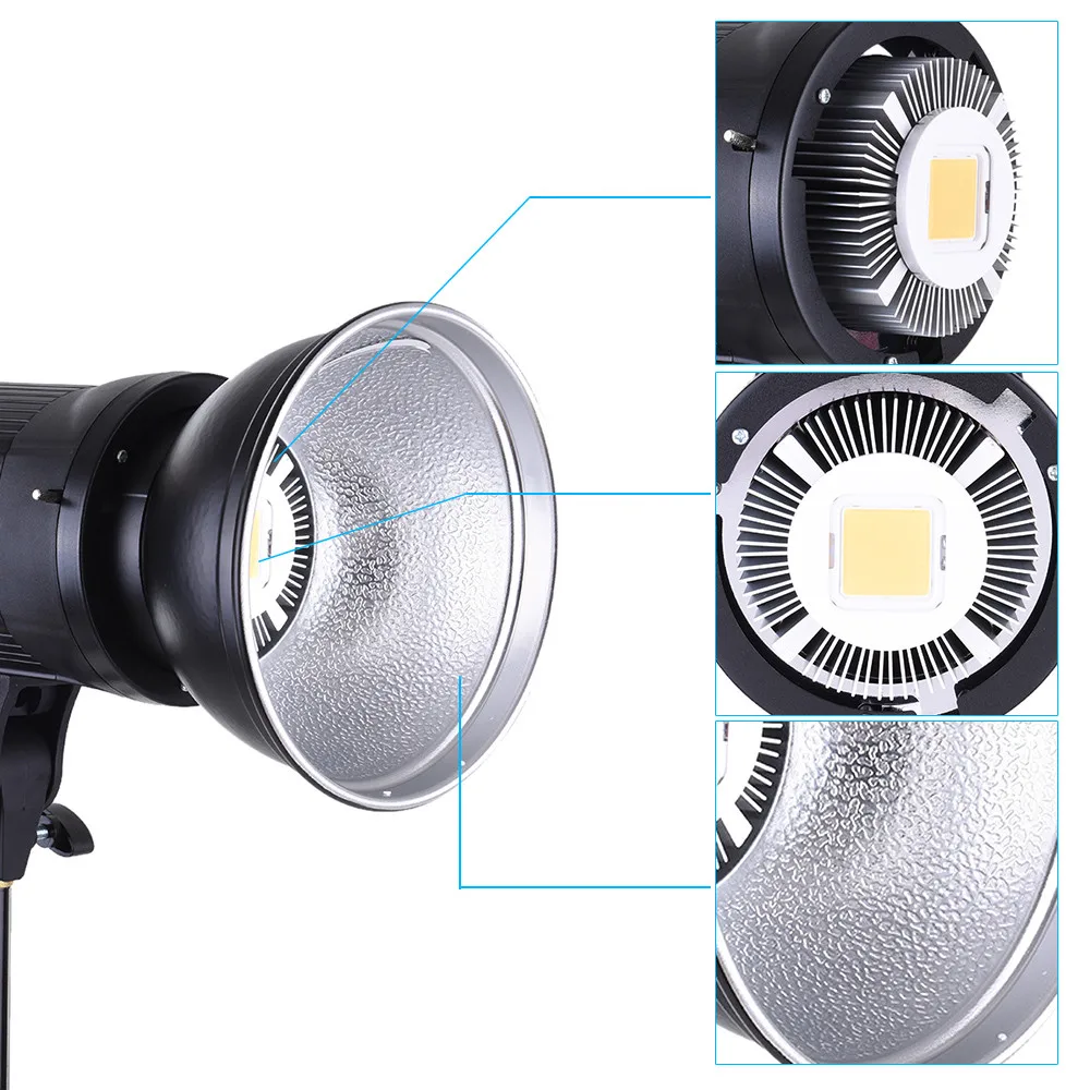 Светодиодная лампа для видеосъемки Godox SL60W белая версия непрерывный свет Bowens с цветными фильтрами Fiver