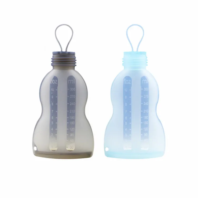 Custom Leak Proof Silicone Milk Storage Bag Reusable Breast Milk Freezer Bags for Breastfeeding