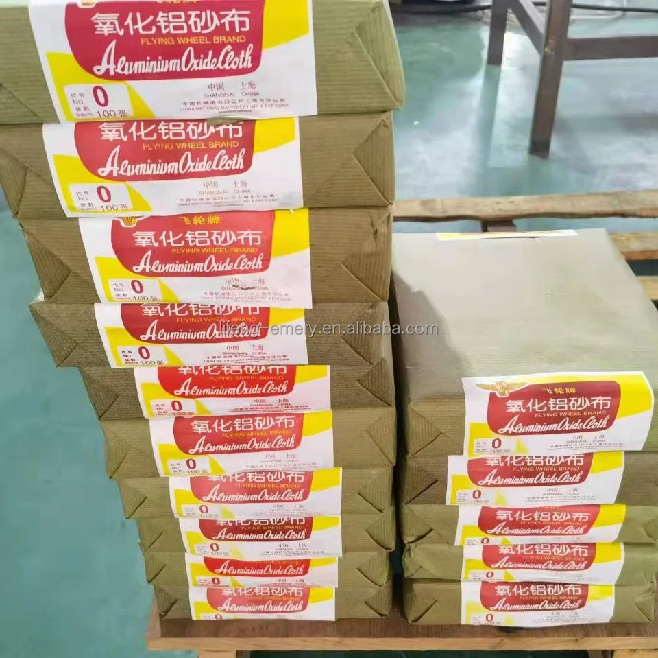 the original quality  Flying wheel brand aluminum oxide abrasive emery cloth sheet