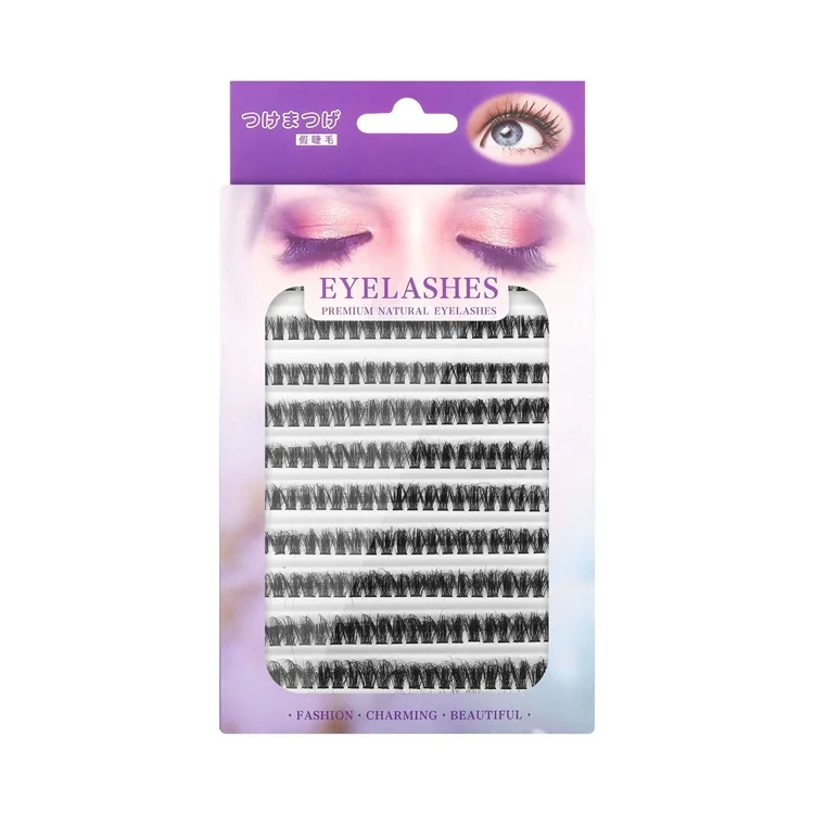 50p Faux Mink Eyelashes 200 Bundles Natural Eyelash extension 3D Russia Volume Individual Eyelash Cluster Makeup Tools Lashes
