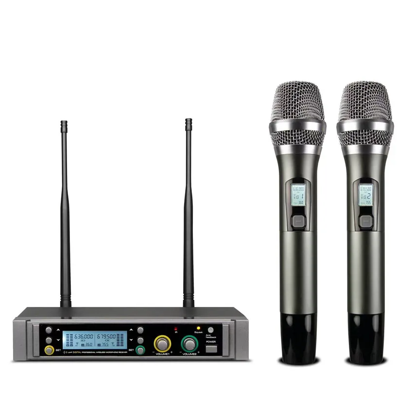 LS300U Multi-level anti-howling One with two U-band receiver FM stage wireless microphone Public Broadcasting Speech Conference