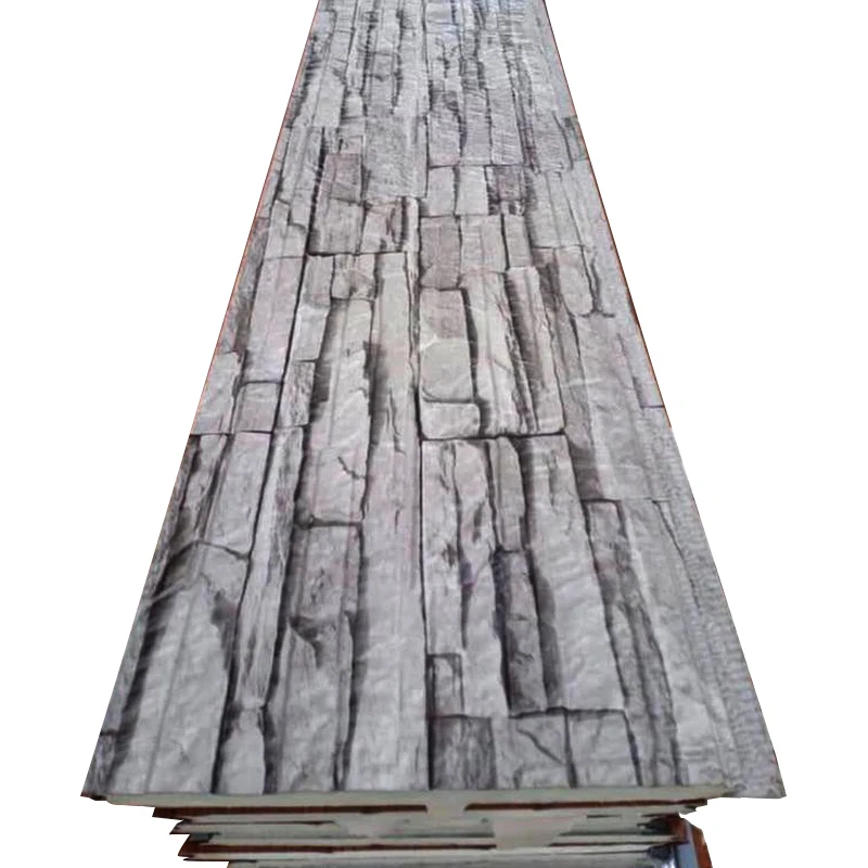 House exterior 16mm waterproof Polyurethane Foam Brick thermal insulation insulated sandwich panels