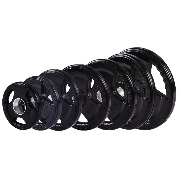 
Wholesale gym equipment rubber gym weight plate with handles dumbbell barbell set barbell adjustable weight barbell 