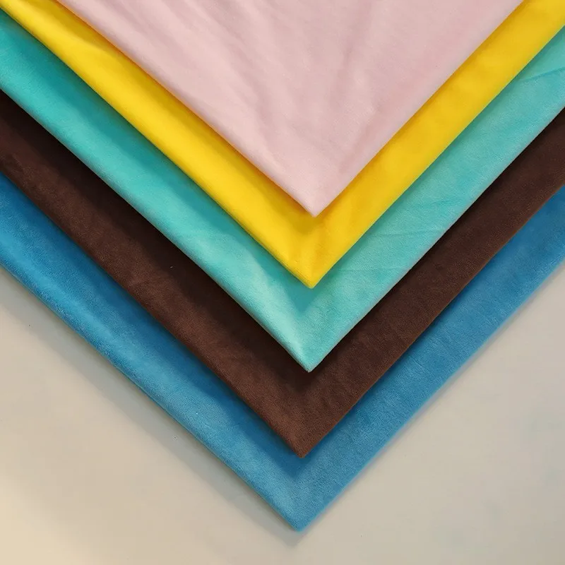 100% Polyester Velboa Super Soft Knitted Fabric for Bedding Home Textiles Garments Home Furnishing